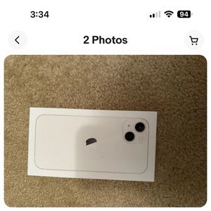 iPhone 13 empty box